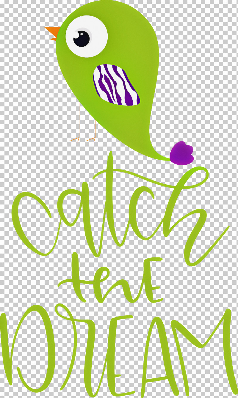 Catch The Dream Dream PNG, Clipart, Beak, Dream, Green, Leaf, Line Free PNG Download