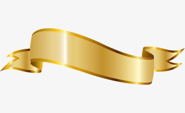 Golden Ribbon PNG, Clipart, Backgrounds, Banner, Bright, Computer Graphic, Curve Free PNG Download