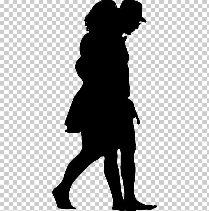 Silhouette Walking PNG, Clipart, Black, Black And White, Couple, Fictional Character, Human Behavior Free PNG Download