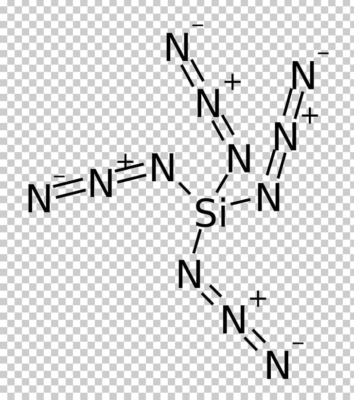 Tetraazidomethane Silicon Tetraazide Nitrogen Chemical Compound PNG, Clipart, Angle, Area, Azide, Binary Phase, Black Free PNG Download