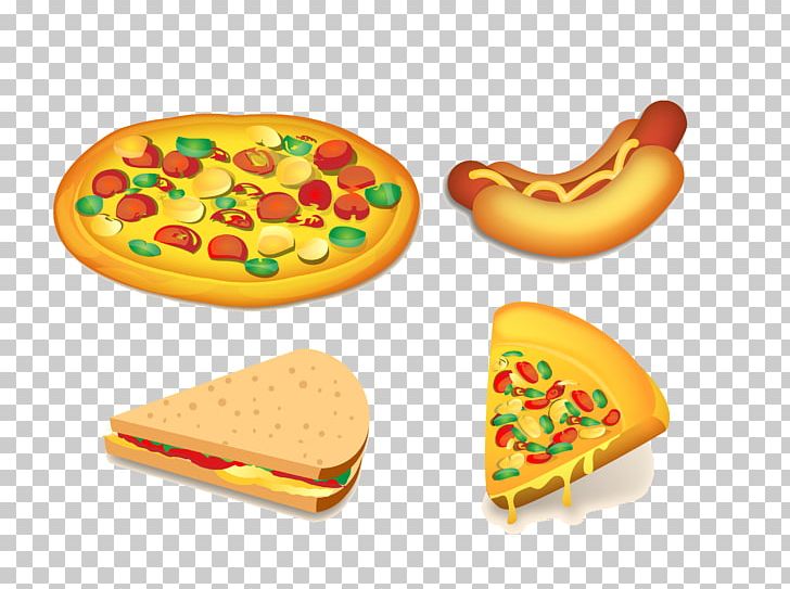 Hamburger Pizza Hot Dog Fast Food Italian Cuisine PNG, Clipart, Cartoon, Cartoon Pizza, Cheeseburger, Fast Food, Finger Food Free PNG Download