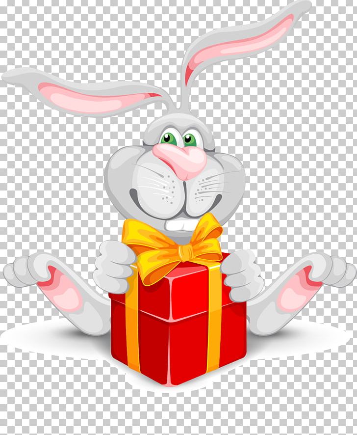 Rabbit Cartoon Illustration PNG, Clipart, Art, Cartoon, Ear, Easter Bunny, Gift Ribbon Free PNG Download