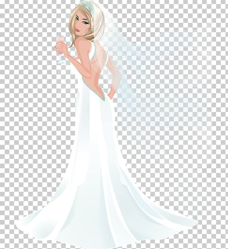 Bride Wedding Dress Illustration PNG, Clipart, Arm, Art, Beauty, Bridal Accessory, Bridal Clothing Free PNG Download