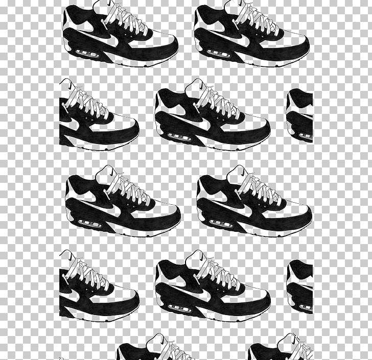 Nike Free Air Force Sneakers Shoe PNG, Clipart, Air Jordan, Athlete Running, Athletic Shoe, Athletics Running, Black And White Free PNG Download