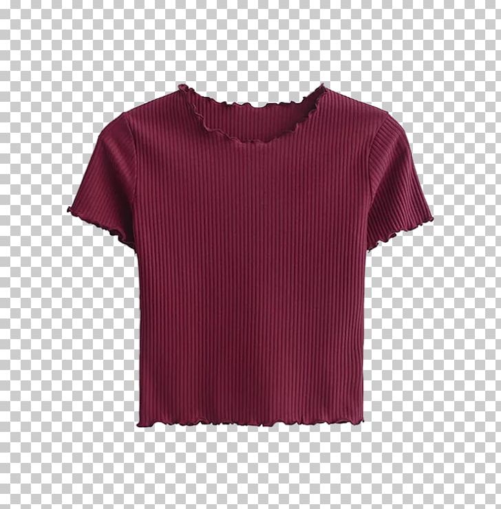 Sleeve T-shirt Crop Top Red PNG, Clipart, Blouse, Bluza, Clothing, Collar, Cotton Free PNG Download
