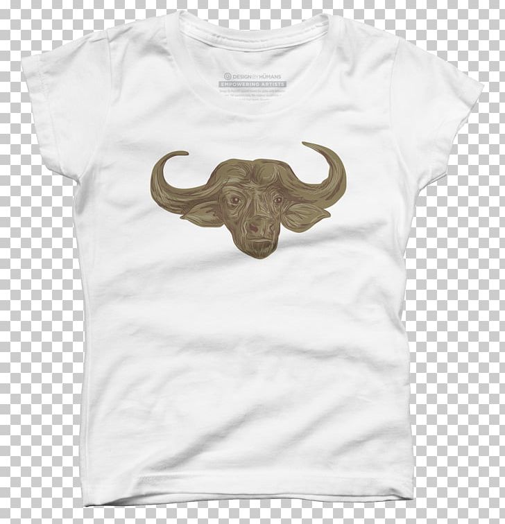 T-shirt Design By Humans Sleeve Beige PNG, Clipart, Animal, Beige, Buffalo, Cartoon Network, Clothing Free PNG Download