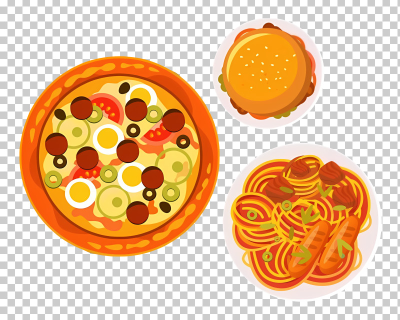 Food - Delicious Pizza, Burger, And Spaghetti PNG