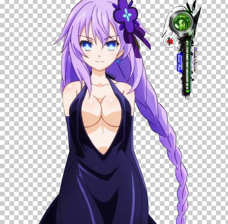Anime Purple Heart Cyberdimension Neptunia: 4 Goddesses Online お姉系 Animated Film PNG, Clipart, Animated Film, Black Hair, Cartoon, Cg Artwork, Fictional Character Free PNG Download