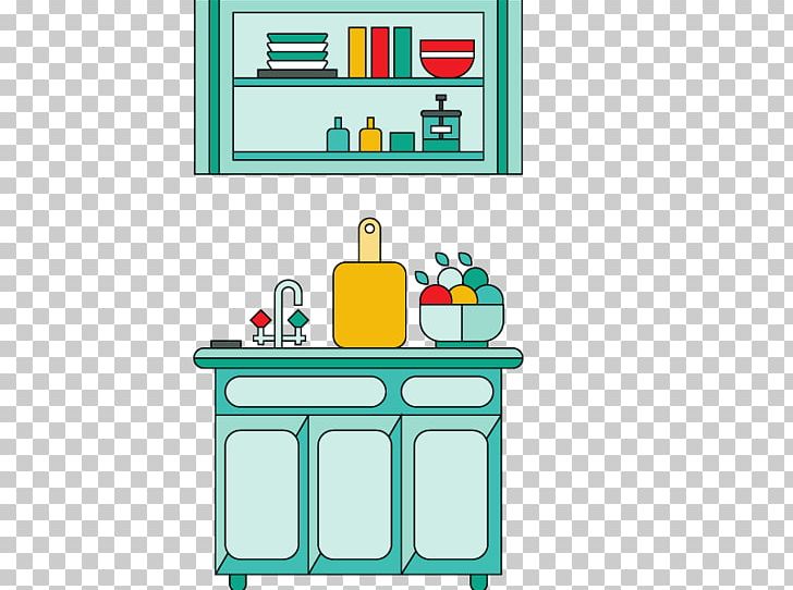 Kitchen Flat Design Illustration PNG, Clipart, Area, Basin, Euclidean Vector, Flat Design, Happy Birthday Vector Images Free PNG Download