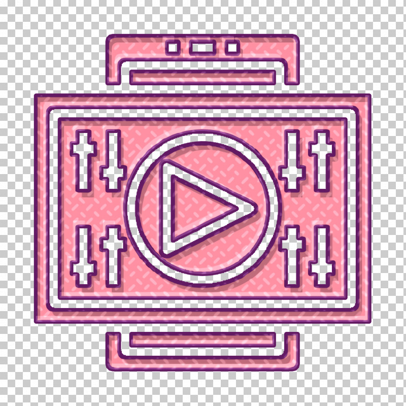 Ui Icon Video Icon Mobile Interface Icon PNG, Clipart, Line, Mobile Interface Icon, Pink, Rectangle, Square Free PNG Download