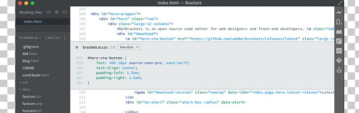 Brackets Computer Software Text Editor Source Code Editor Programmer PNG, Clipart, Adobe Systems, Bracket, Brackets, Brand, Computer Free PNG Download