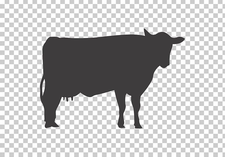 Dairy Cattle Silhouette Ox Livestock PNG, Clipart, Animals, Black And White, Bull, Calf, Cattle Free PNG Download