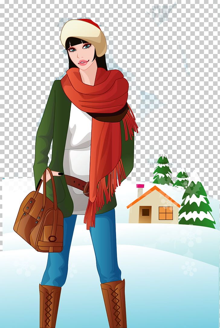 Euclidean Female Winter Woman PNG, Clipart, Business Woman, Clothing, Download, Drawing, Encapsulated Postscript Free PNG Download