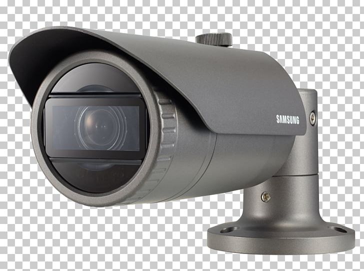 Wisenet QNO IR Bullet Camera Samsung Hanwha Aerospace IP Camera Hanwha Group PNG, Clipart, Angle, Camera, Camera Accessory, Camera Lens, Cameras Optics Free PNG Download