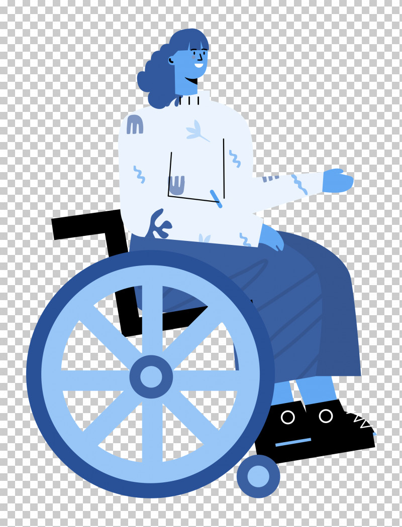 Sitting On Wheelchair Woman Lady PNG, Clipart, Behavior, Cartoon, Human, Lady, Meter Free PNG Download