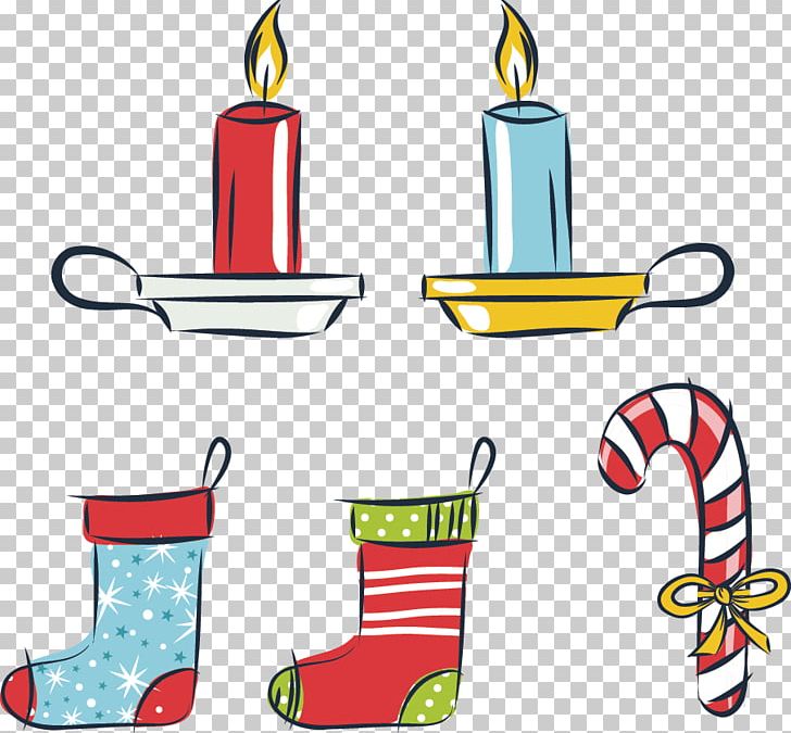 Santa Claus Christmas Stocking PNG, Clipart, Area, Candle, Cartoon, Cartoon Eyes, Christmas Card Free PNG Download
