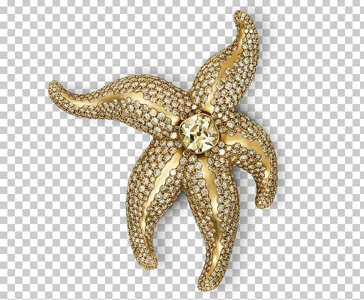 Jewellery Brooch Gold Starfish Diamond PNG, Clipart, Body Jewelry, Brilliant, Brooch, Colored Gold, Diamond Free PNG Download