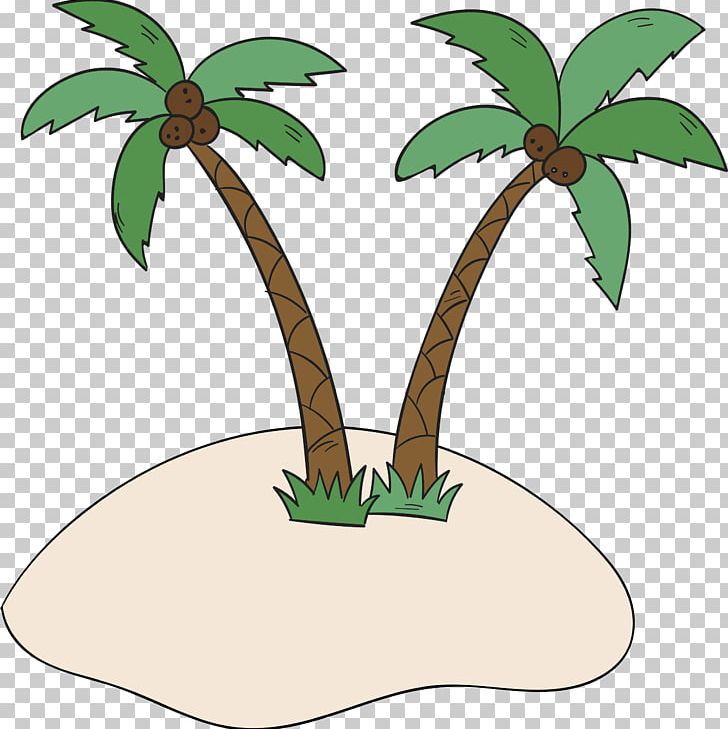Coconut Tree Arecaceae Beach PNG, Clipart, Adobe Illustrator, Beach, Beach Vacation, Beach Vector, Christmas Tree Free PNG Download