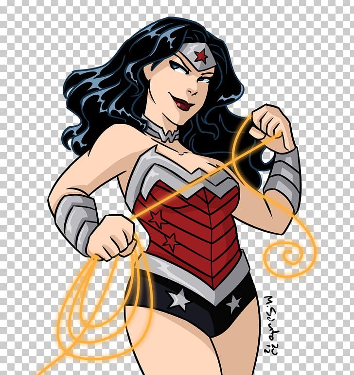 Wonder Woman Justice League: War Superhero Female PNG, Clipart, Abdomen, Anime, Arm, Art, Brown Hair Free PNG Download