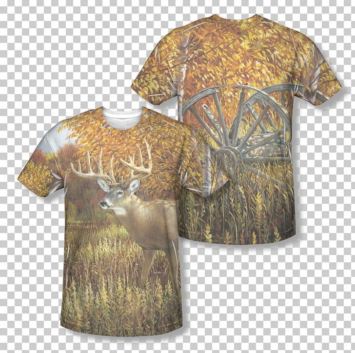 T-shirt Deer Hoodie Sleeve All Over Print PNG, Clipart, All Over Print, Clothing, Clothing Sizes, Color, Deer Free PNG Download
