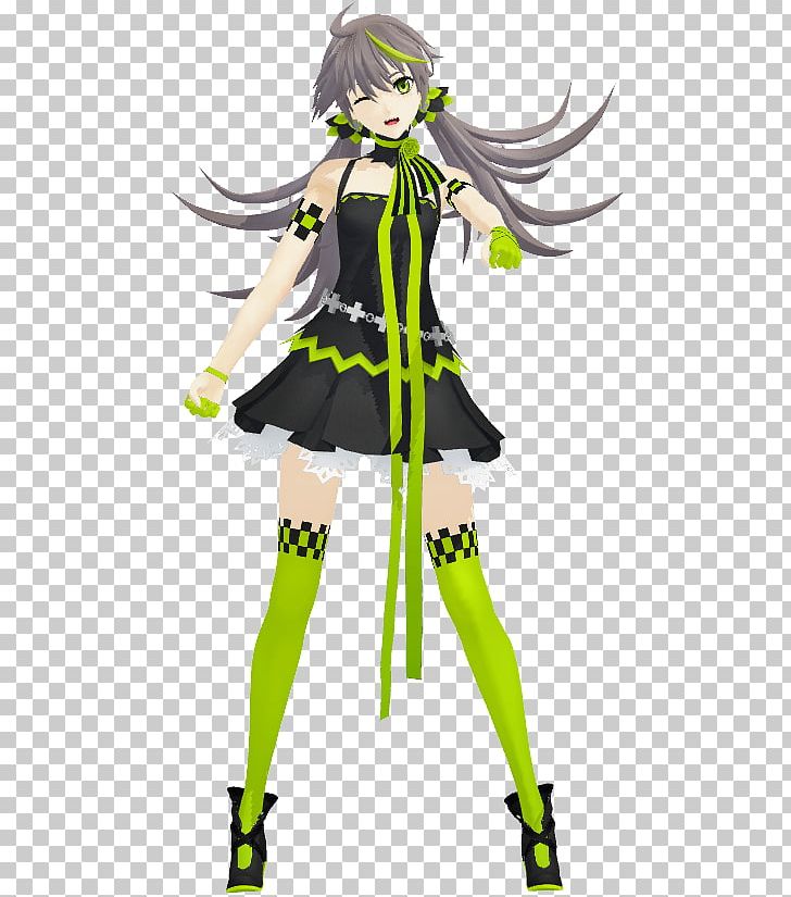 Supercell HAL Hatsune Miku MikuMikuDance Yeah Oh Ahhh Oh! PNG, Clipart, Anime, Black Hair, Character, Clothing, Costume Free PNG Download