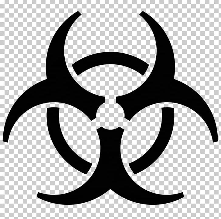 Biological Hazard Symbol PNG, Clipart, Artwork, Biological, Biological Hazard, Black And White, Circle Free PNG Download