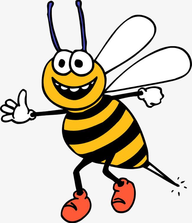 Cartoon Bee PNG, Clipart, Animal, Animal Illustration, Bee, Bee Clipart, Bee Clipart Free PNG Download