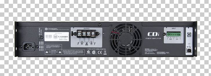 Crown Audio CDi 1000 Audio Power Amplifier Electronics PNG, Clipart, Amp Equalizer, Amplifier, Audio, Audio Power Amplifier, Audio Receiver Free PNG Download