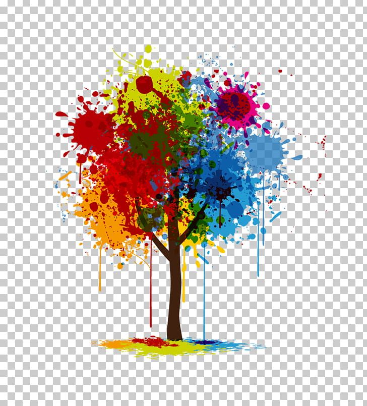 Wall Decal Painting Art PNG, Clipart, Art, Branch, Canvas, Color, Computer Wallpaper Free PNG Download