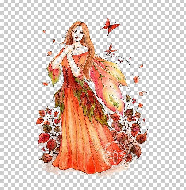 Autumn Fairy Illustration PNG, Clipart, Art, Beautiful Girl, Beauty, Beauty Salon, Butterfly Free PNG Download