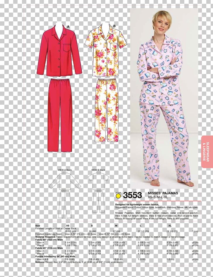 Pajamas Robe Sewing Stitch Pattern PNG, Clipart,  Free PNG Download