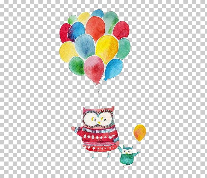 Owl Child Illustration PNG, Clipart, Air Balloon, Animal, Animals, Art, Balloon Free PNG Download