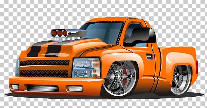 Pickup Truck Cartoon Illustration PNG, Clipart, Bumper, Car, Cartoon Character, Cartoon Eyes, Custom Car Free PNG Download