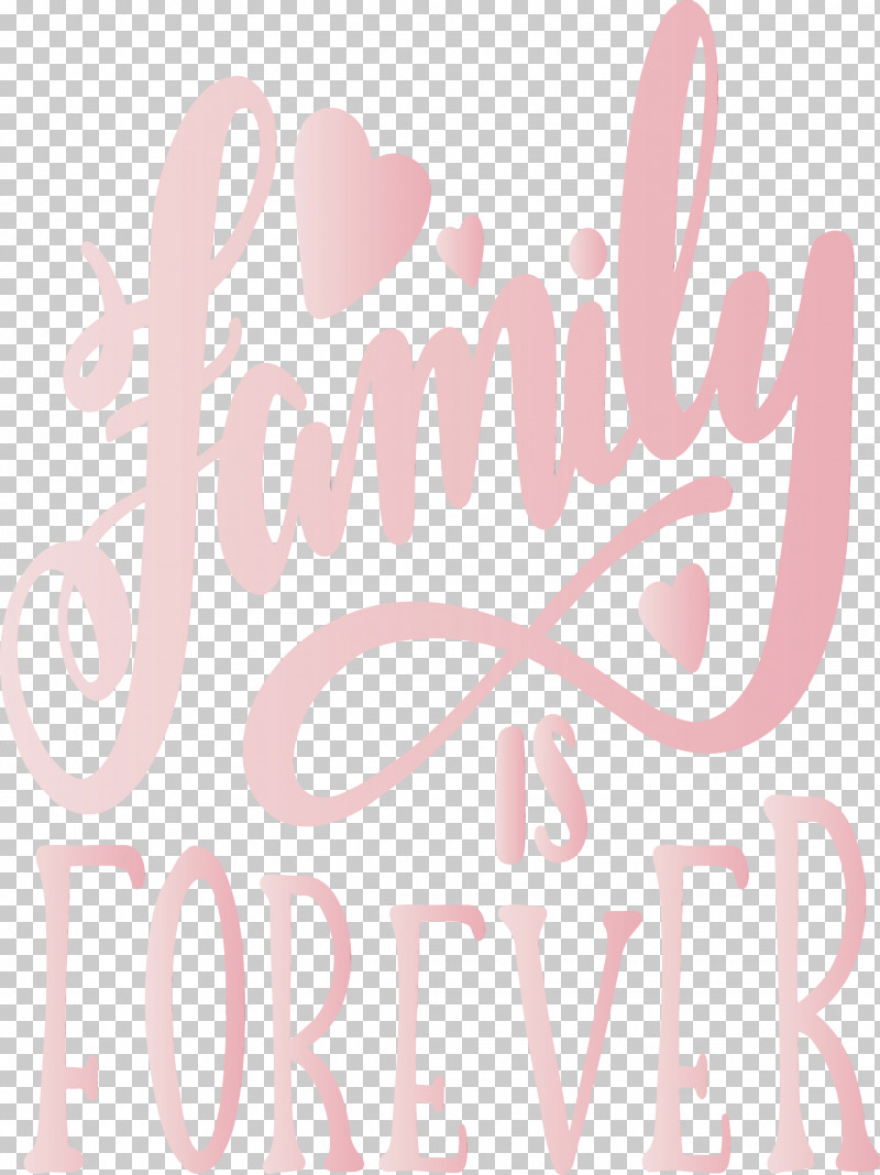Text Font Pink Logo PNG, Clipart, Family Day, Family Is Forever, Heart, Logo, Paint Free PNG Download