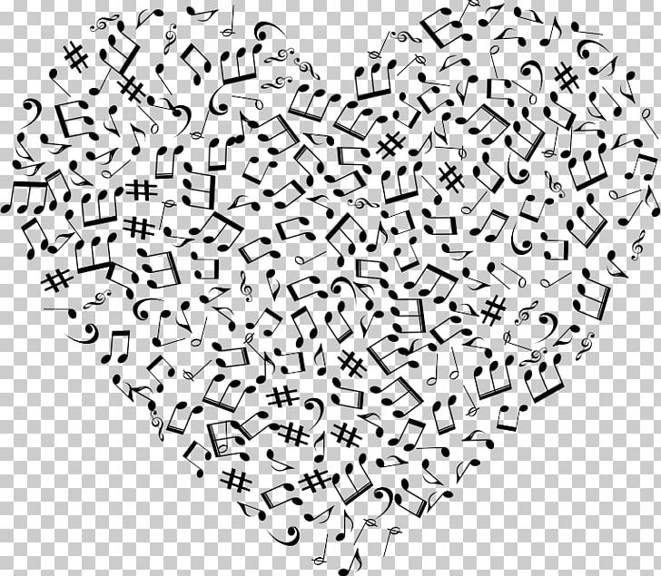 Clef Musical Note Musical Theatre Heart PNG, Clipart, Area, Bass, Black, Black And White, Choir Free PNG Download