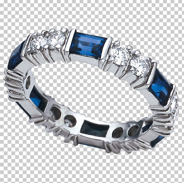 Sapphire Cobalt Blue Body Jewellery Bracelet Silver PNG, Clipart, Baguette, Blue, Blue Sapphire, Body Jewellery, Body Jewelry Free PNG Download