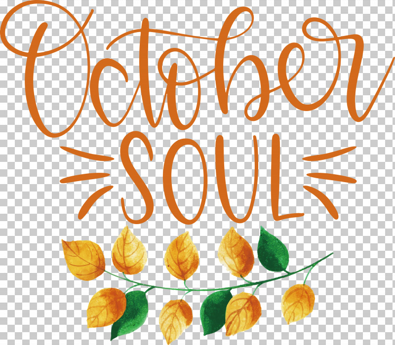 October Soul October PNG, Clipart, Abstract Art, Flower, Logo, October, Typography Free PNG Download