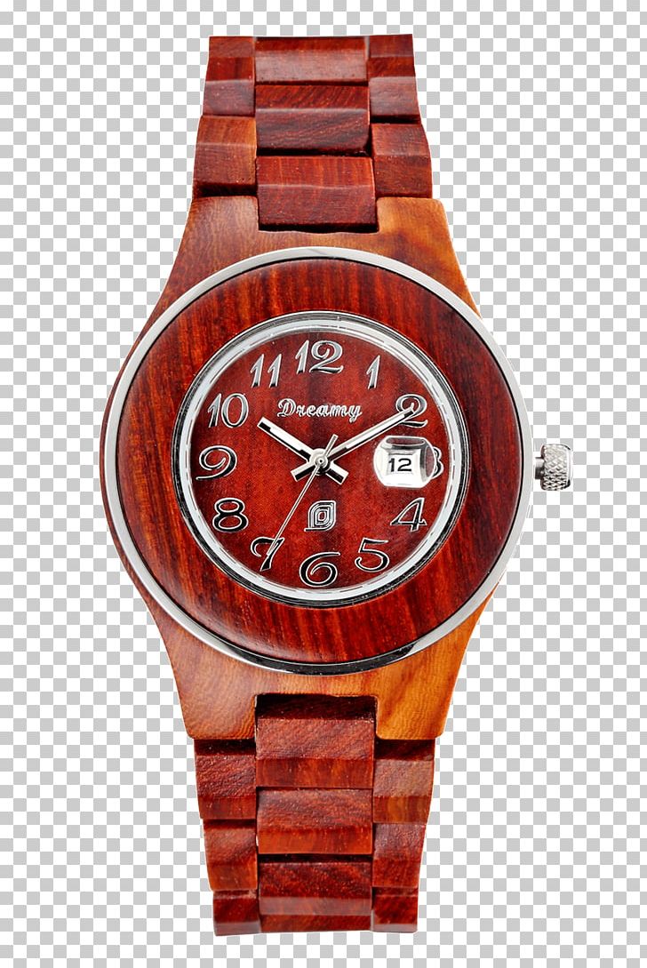 Watch Strap Wood Quartz Clock PNG, Clipart, Accessories, Brand, Brown, Clothing Accessories, Craft Free PNG Download