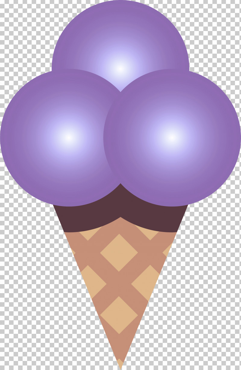Ice Cream Cone PNG, Clipart, Balloon, Heart, Ice Cream Cone, Purple, Violet Free PNG Download