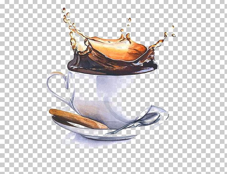 Watercolor Painting Drawing Art Illustration PNG, Clipart, Artist, Ceramic, Coffee, Coffee Aroma, Coffee Bean Free PNG Download