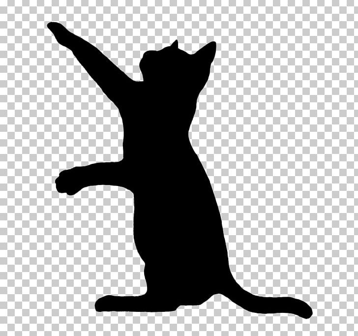 Black Cat Kitten Silhouette PNG, Clipart, Animals, Art, Black, Black And White, Black Cat Free PNG Download
