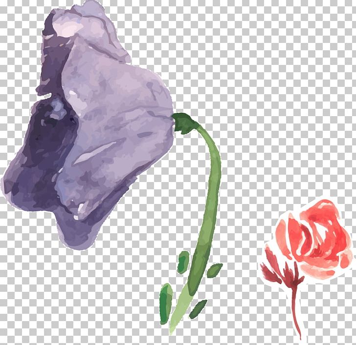 Garden Roses Flower Watercolor Painting Purple PNG, Clipart, Art, Cut Flowers, Decoration, Decoration Vector, Download Free PNG Download