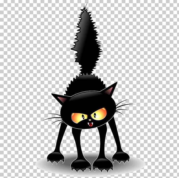 Black Cat Kitten Witchcraft PNG, Clipart, Animals, Black, Carnivoran, Cartoon, Cartoon Cat Free PNG Download