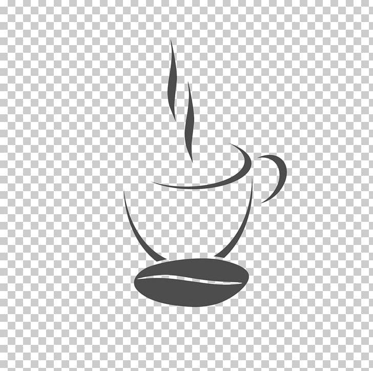 Coffee Cup Cafe Coffee Bean PNG, Clipart, Bean, Black, Black And White, Cafe, Circle Free PNG Download