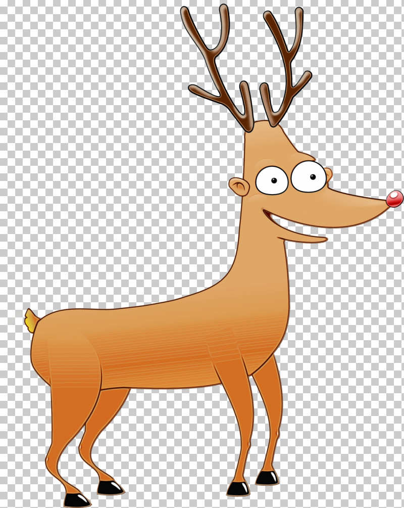 Reindeer PNG, Clipart, Animal Figure, Antler, Cartoon, Deer, Fawn Free PNG Download