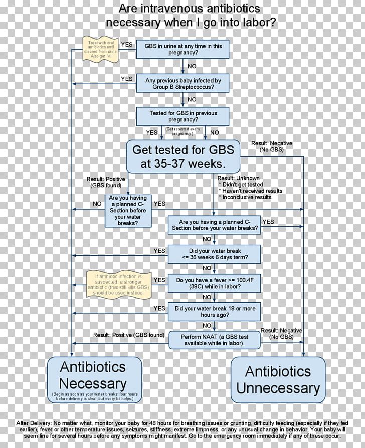 Group B Streptococcal Infection Streptococcus Antibiotics Pregnancy PNG, Clipart, Algorithm, Antibiotics, Area, Chart, Diagram Free PNG Download
