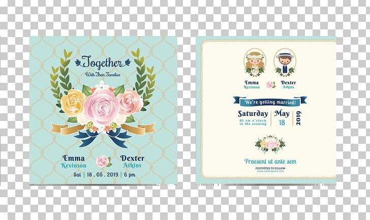 Wedding Invitation Cartoon PNG, Clipart, Advertising Design, Blue, Bride, Cards, Cartoon Eyes Free PNG Download