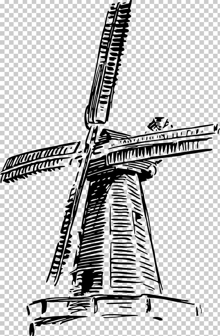 Windmill Drawing PNG, Clipart, Black And White, Computer Icons, Drawing, Line, Miscellaneous Free PNG Download