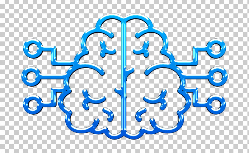 Brain Icon Robots Icon PNG, Clipart, Brain Icon, Electric Blue, Line, Robots Icon, Symmetry Free PNG Download