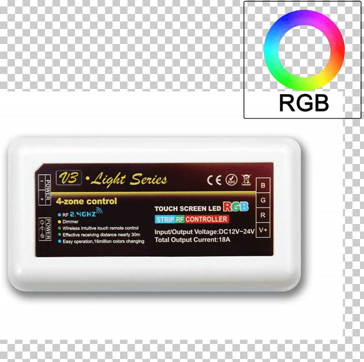 LED Strip Light RGB Color Model Light-emitting Diode Remote Controls PNG, Clipart, Brand, Color, Controller, Dimmer, Hardware Free PNG Download
